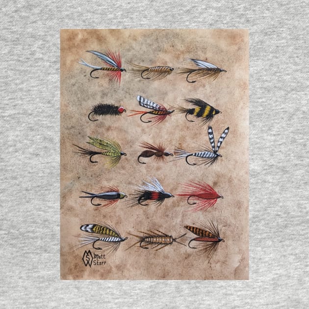 Trout flies collection by Matt Starr Fine Art